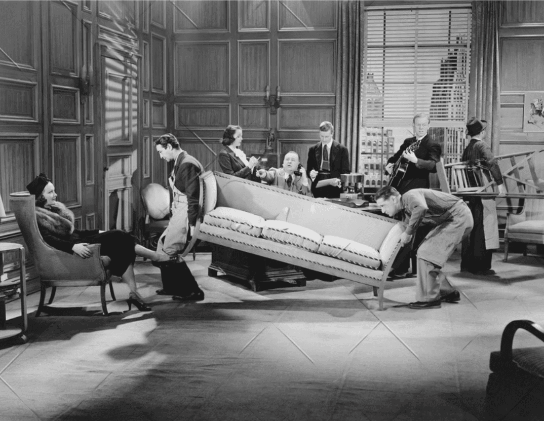 Moving truck in NYC street